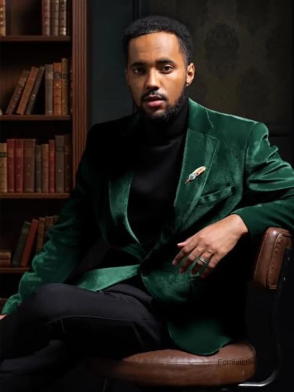 Slim Fit Velvet Blazer One Button Tuxedo Sport Coat Prom Wedding
